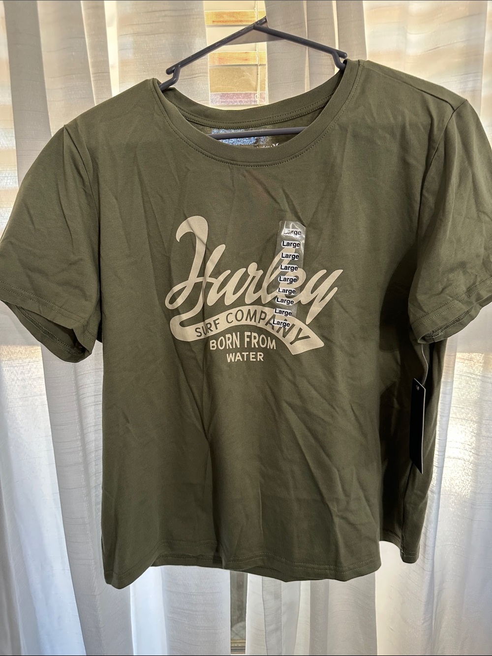 Hurley Olive Green Surf Company Graphic Tee